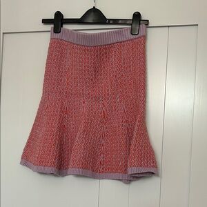 Maeve Red and Purple A-Line Skirt